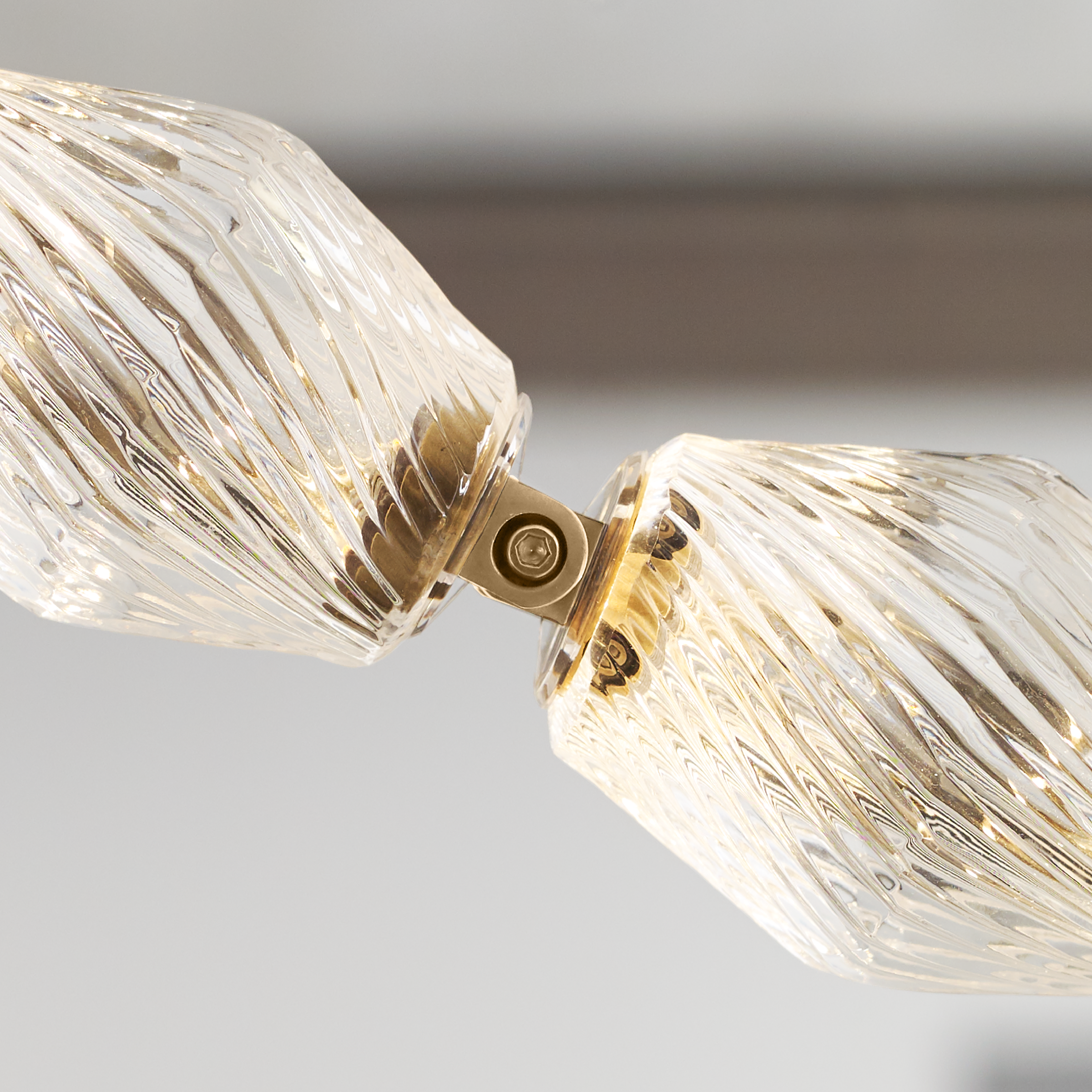 Collier 108 Chandelier Natural Brass Integrated LED 90 CRI 2700K 120V (Remote)