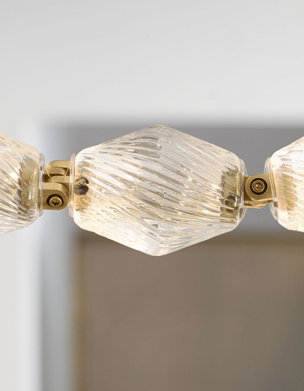 Collier 132 Chandelier Natural Brass Integrated LED 2700K 90 CRI 120V (Remote)