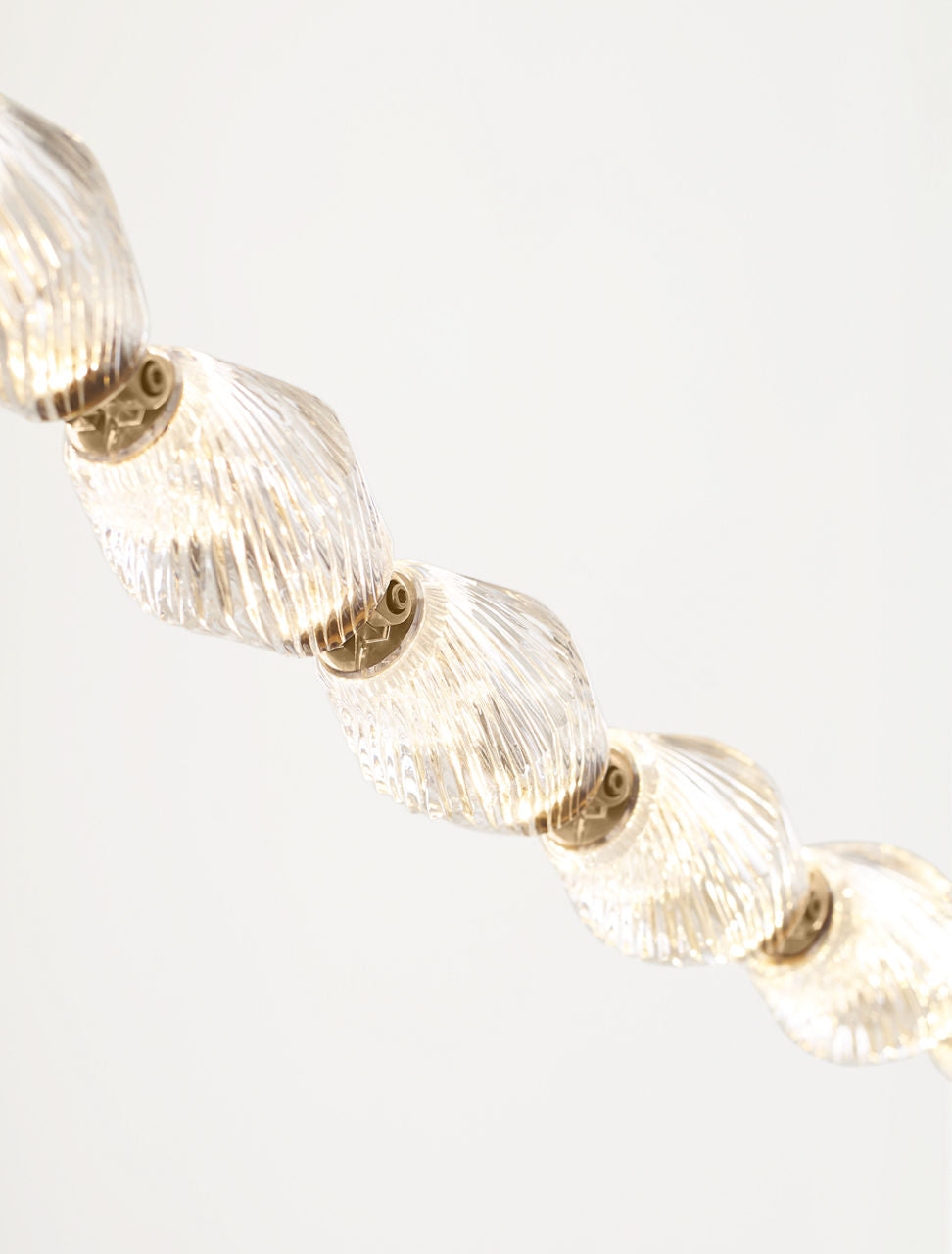 Collier 132 Chandelier Natural Brass Integrated LED 90 CRI 2700K 277V (Remote)