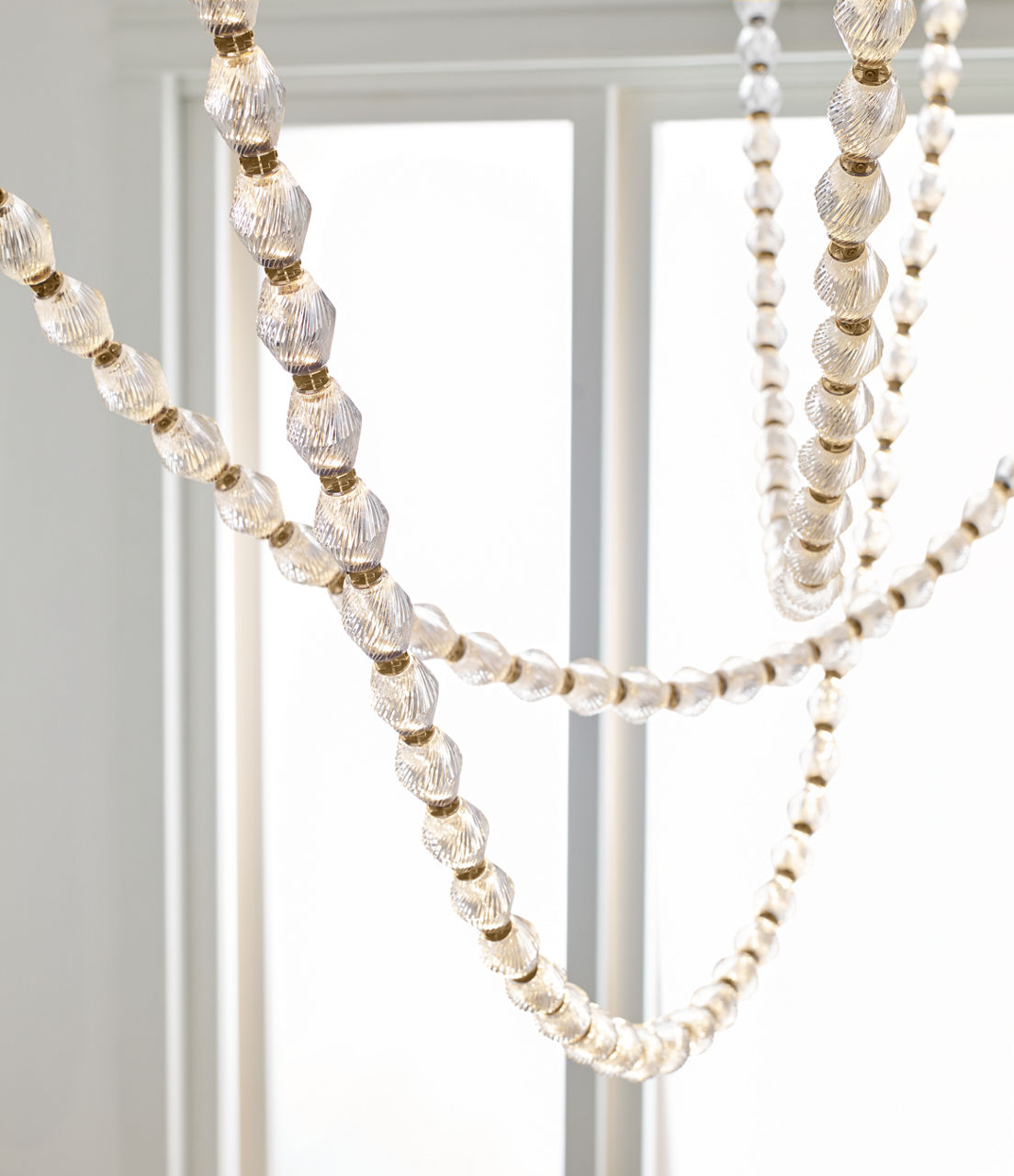 Collier 132 Chandelier Natural Brass Integrated LED 2700K 90 CRI 120V (Remote)