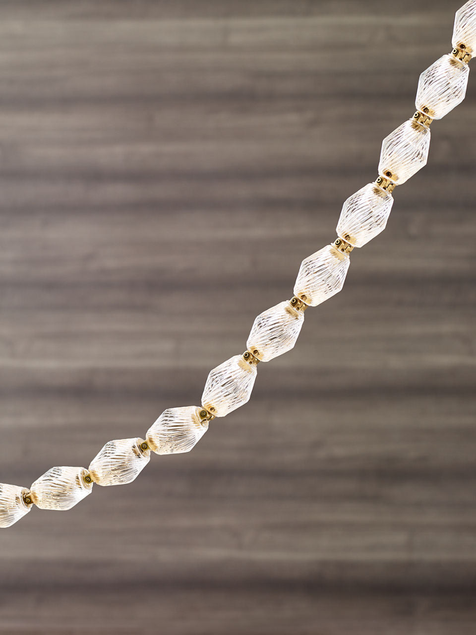 Collier 132 Chandelier Natural Brass Integrated LED 2700K 90 CRI 120V (Remote)