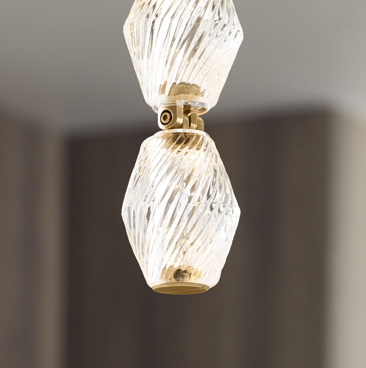 Collier 36 Pendant Natural Brass LED 2700K 90 CRI 120-277V (Surface)