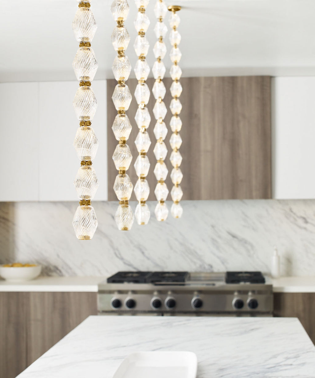 Collier 36 Pendant Natural Brass Integrated LED 90 CRI 2700K 120V (Remote)