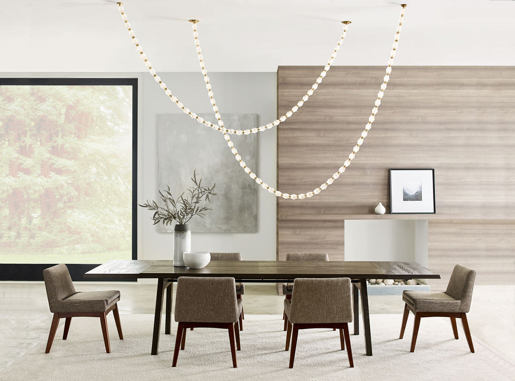 Collier 132 Chandelier Natural Brass Integrated LED 90 CRI 2700K 277V (Remote)