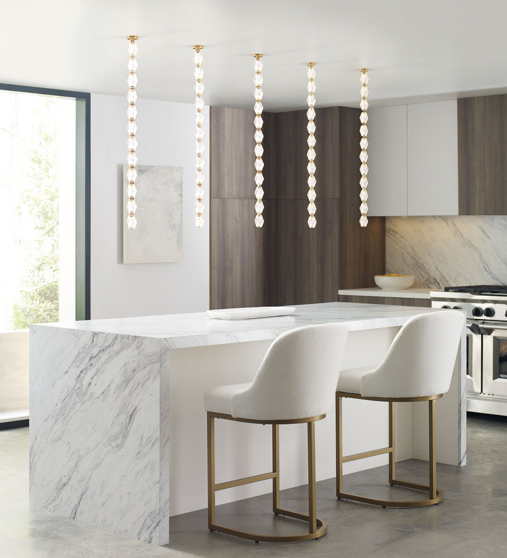 Collier 36 Pendant Natural Brass Integrated LED 90 CRI 2700K 277V (Remote)