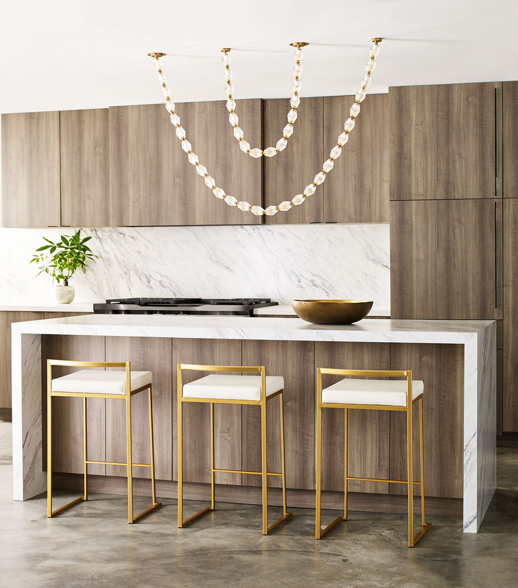 Collier 48 Pendant Natural Brass Integrated LED 2700K 90 CRI 120V (Remote)