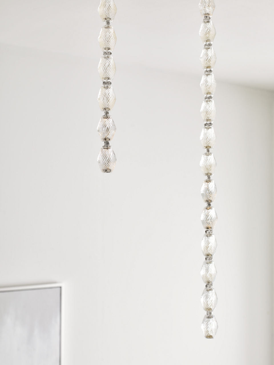 Collier 84 Chandelier Polished Nickel Integrated LED 90 CRI 2700K 120V (Remote)