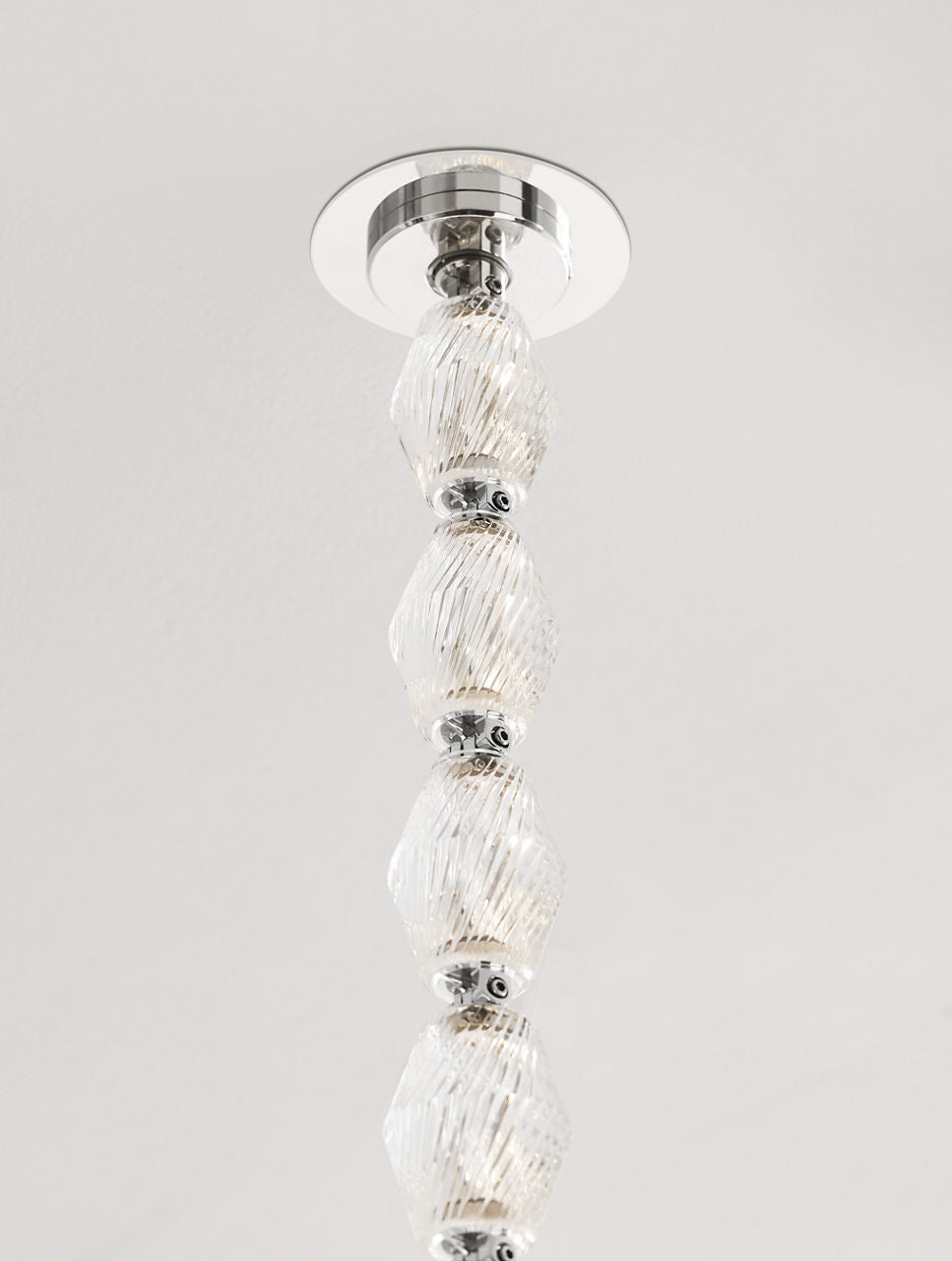 Collier 84 Chandelier Polished Nickel Integrated LED 90 CRI 2700K 277V (remote)