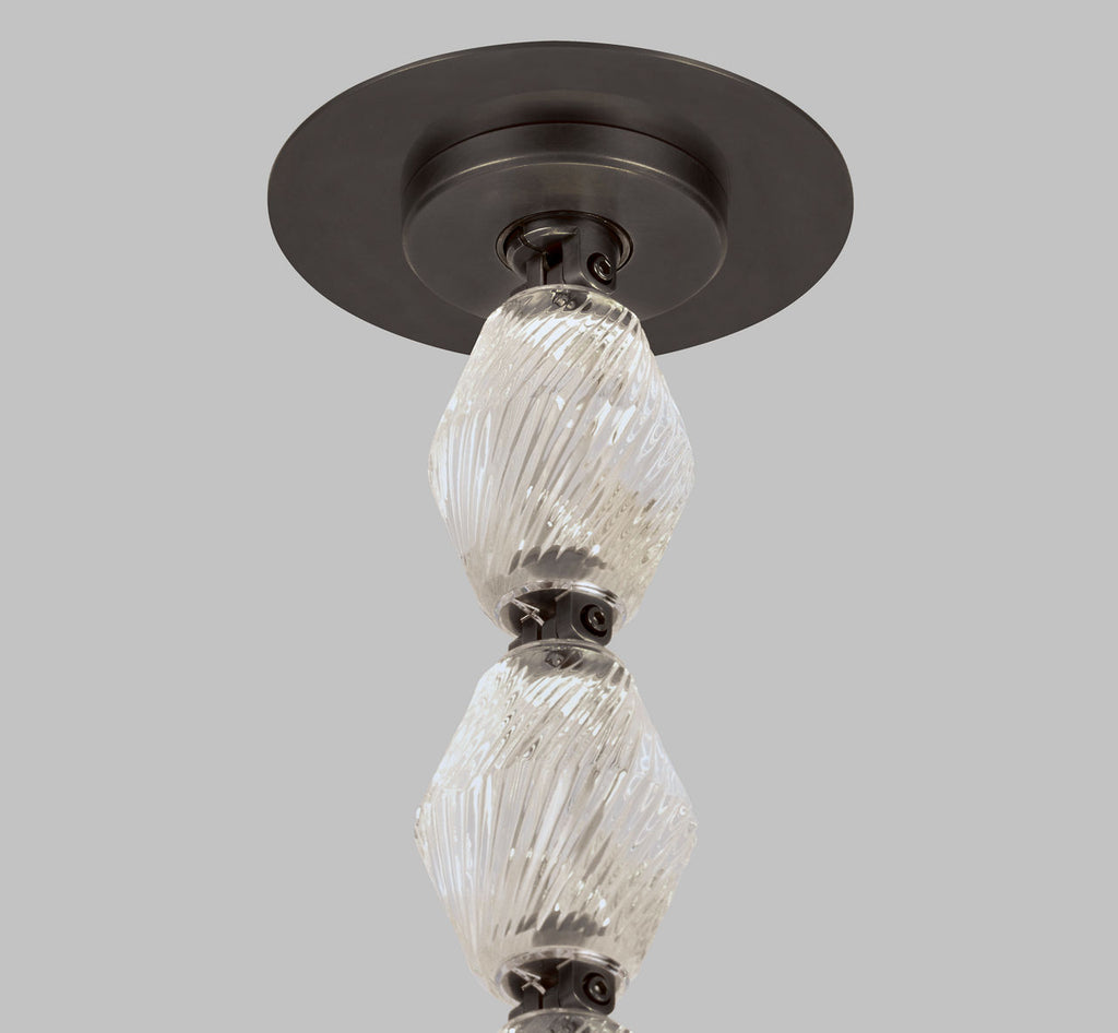 Collier 108 Chandelier Dark Bronze Integrated LED 90 CRI 3000K 120-277V Universal (Surface)