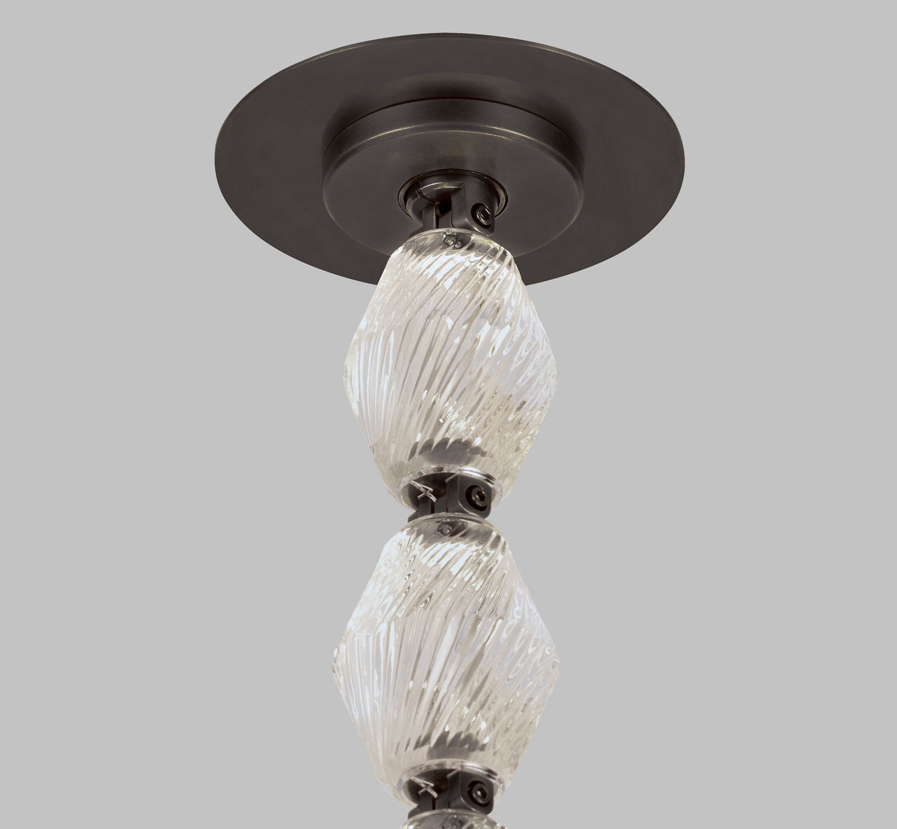 Collier 108 Chandelier Polished Nickel LED 90 CRI 3000K 120V (Remote)