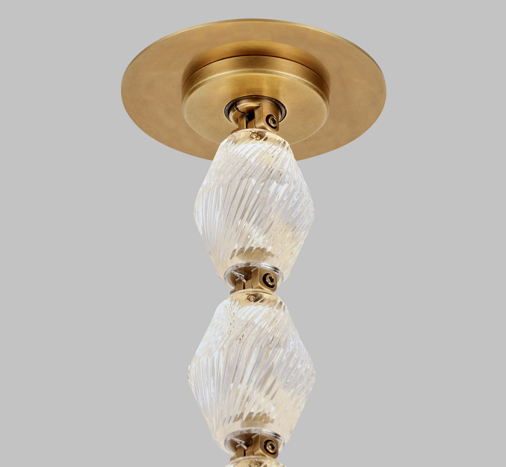 Collier Alabaster 240 Chandelier | Polished Nickel 3000K Surface 120V-277V Universal