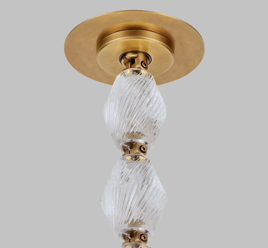 Collier Alabaster 240 Chandelier | Polished Nickel 2700K Remote 277V