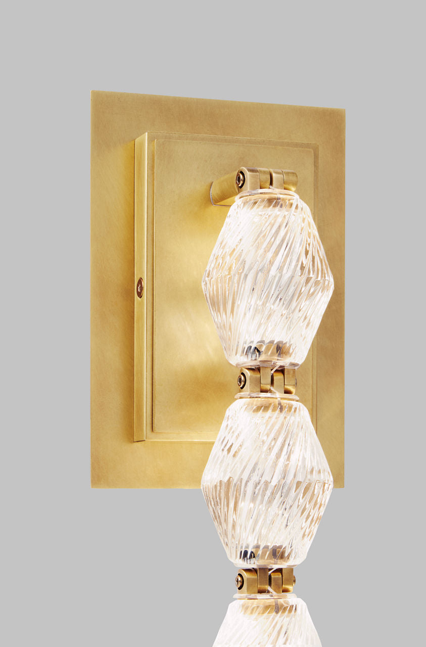 Collier 15 Wall Sconce Natural Brass Integrated LED 90 CRI 3000K 120-277V Universal