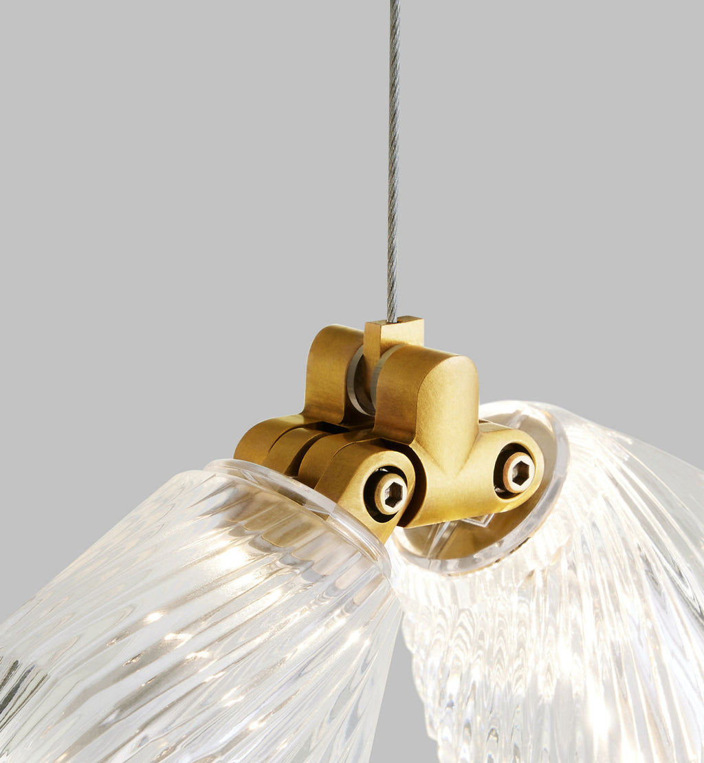 Collier 24 Pendant Natural Brass Integrated LED 90 CRI 3000K 277V (Remote)