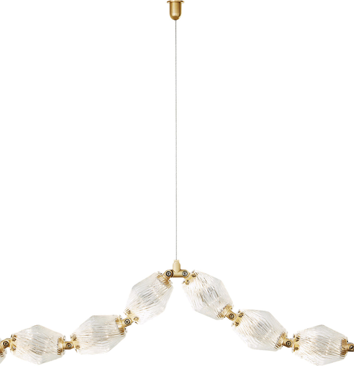 Collier 24 Pendant Natural Brass Integrated LED 90 CRI 3000K 120-277V Universal (Surface)