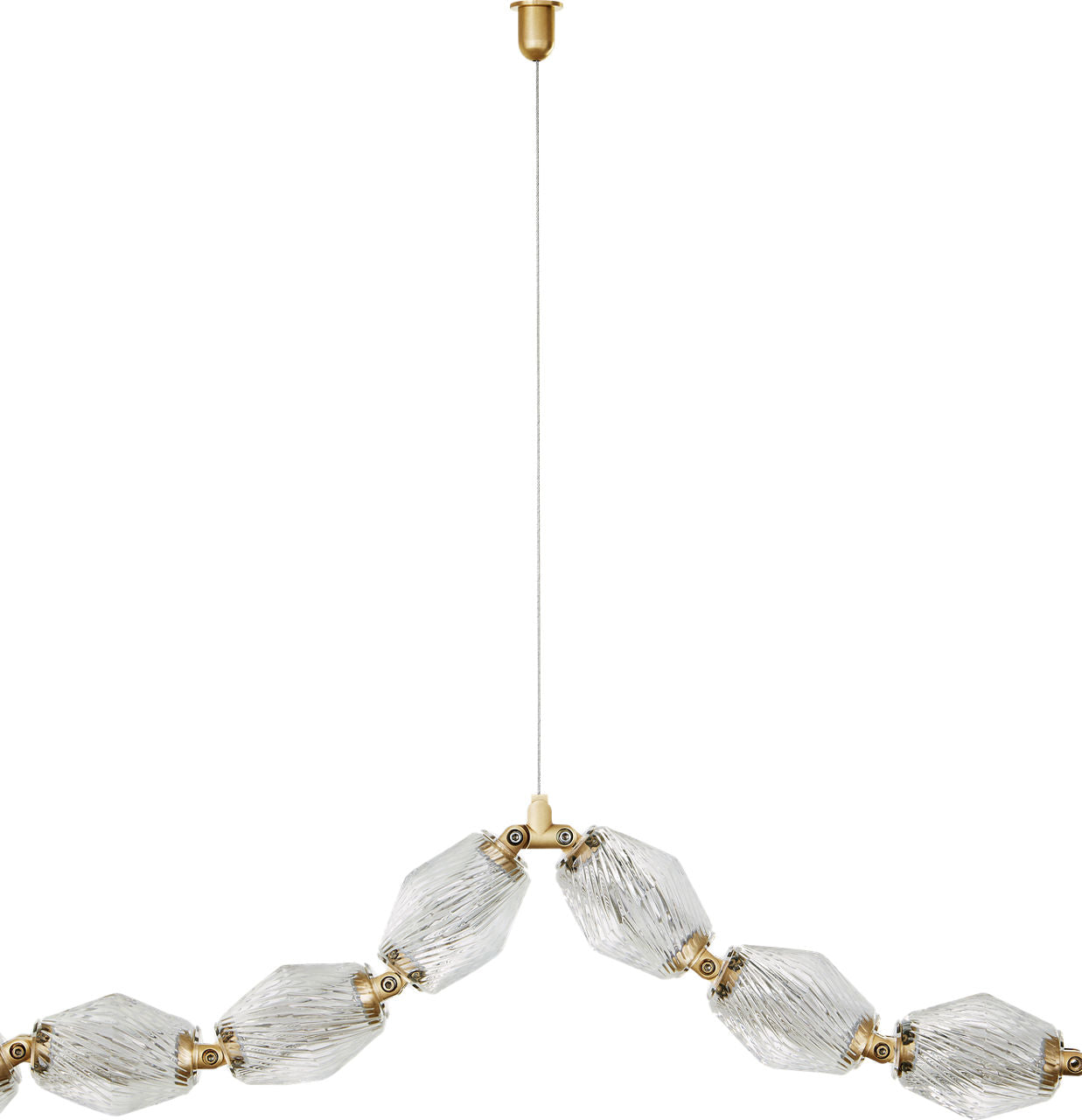 Collier 24 Pendant Natural Brass Integrated LED 90 CRI 2700K 120V (Surface)