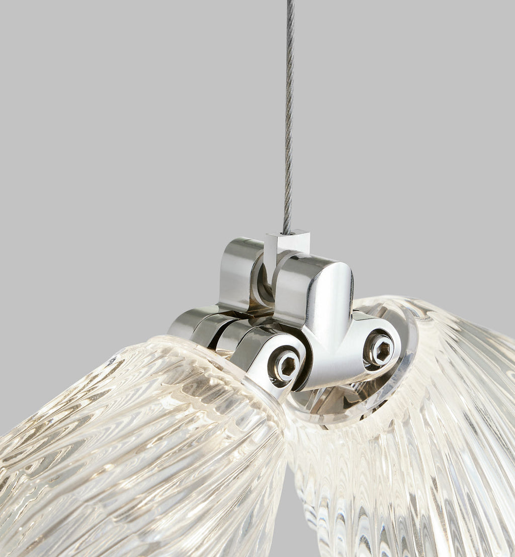 Collier 24 Pendant Polished Nickel Integrated LED 90 CRI 2700K 277V (remote)