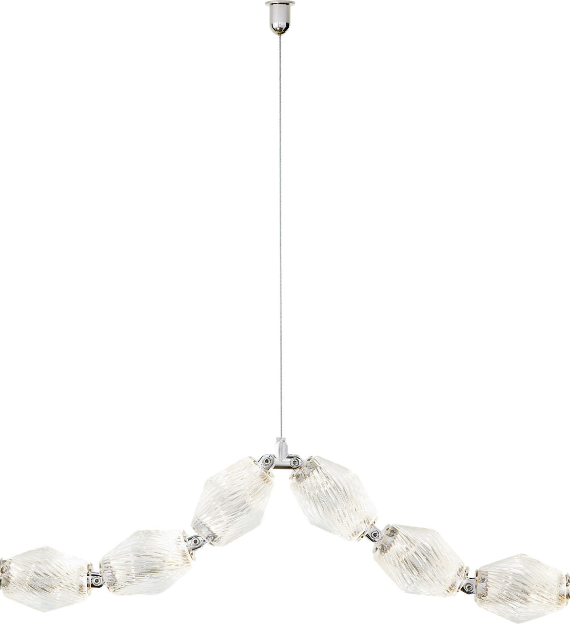 Collier 24 Pendant Polished Nickel Integrated LED 90 CRI 2700K 120V (Remote)