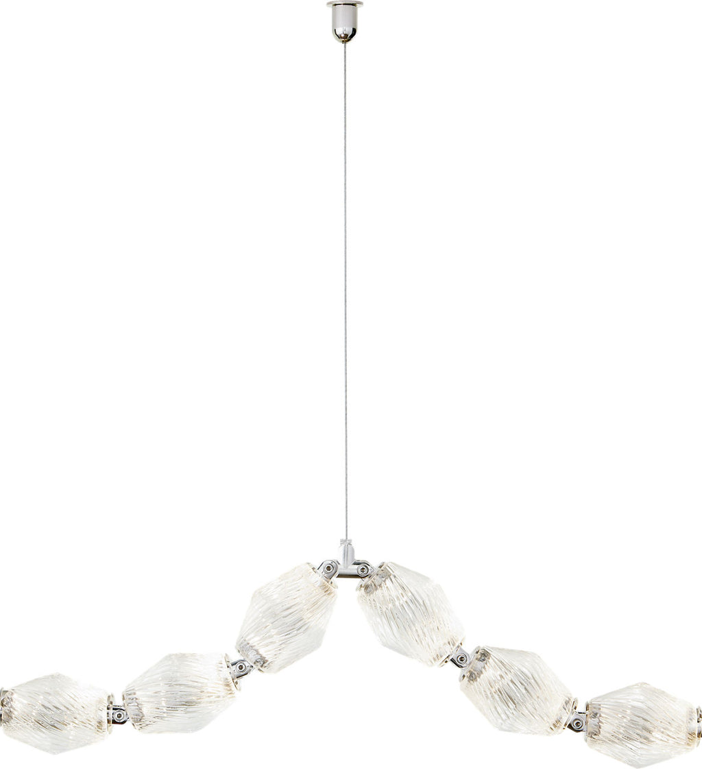 Collier 24 Pendant Polished Nickel Integrated LED 90 CRI 2700K 120-277V Universal (Surface)