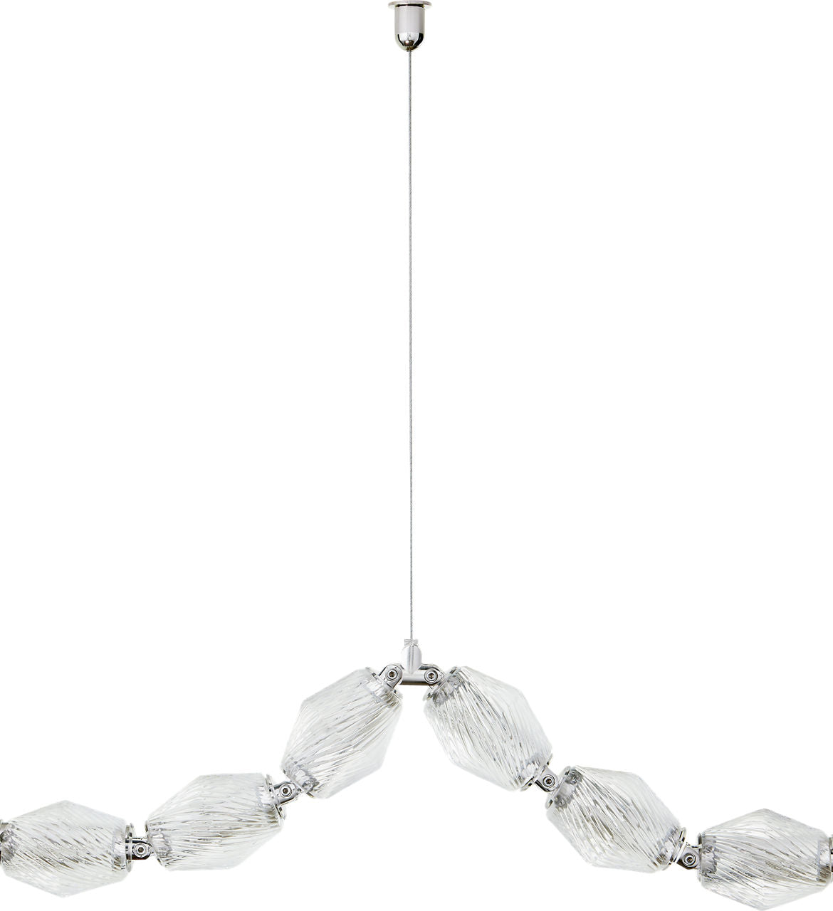 Collier 24 Pendant Polished Nickel Integrated LED 90 CRI 2700K 120-277V Universal (Surface)