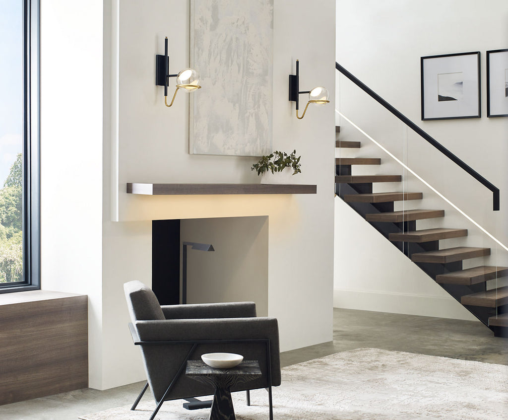 Dessau 38 Floor Lamp 38 Nightshade Black 2700K 90 CRI LED 2700k 120v