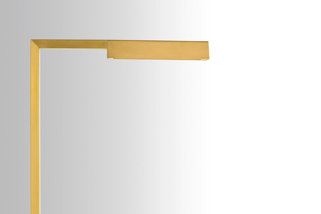 Dessau 38 Floor Lamp 38 Natural Brass LED 2700K 90 CRI 90 cri 2700k 120v