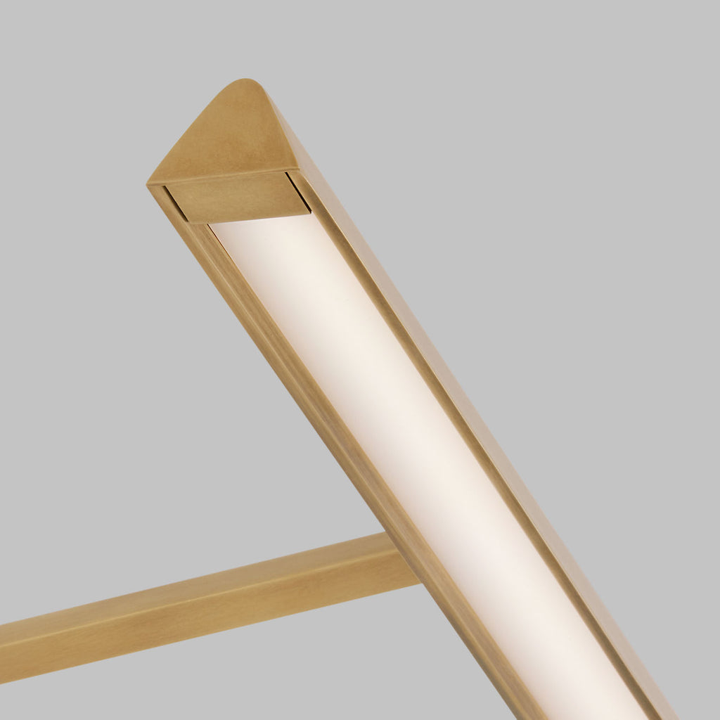 Dessau 12 Picture Light Natural Brass LED 90 CRI 3000K 120V