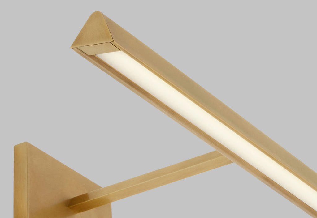 Dessau 18 Picture Light Natural Brass LED 90 CRI 3000K 120V