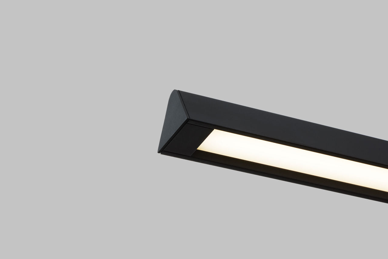 Dessau 48 Linear Suspension Nightshade Black 2700K/3000K Selectable 90 CRI LED selectable 2700k-3000k 120v