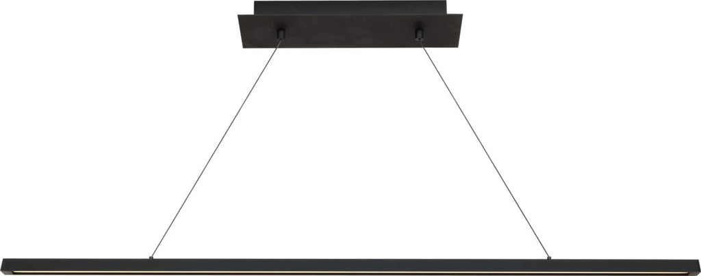 Dessau 48 Linear Suspension Nightshade Black 2700K/3000K Selectable 90 CRI LED selectable 2700k-3000k 120v