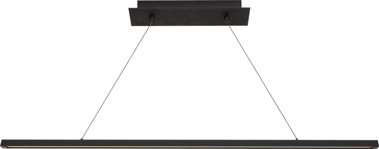 Dessau 48 Linear Suspension Nightshade Black 2700K/3000K Selectable 90 CRI LED selectable 2700k-3000k 120v