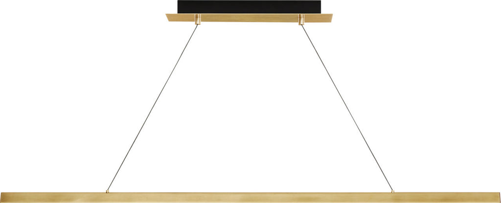 Dessau 48 Linear Suspension Natural Brass 2700K/3000K Selectable 90 CRI LED selectable 2700k-3000k 120v