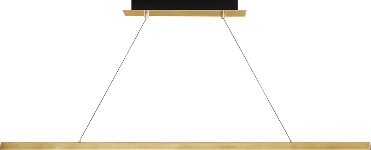 Dessau 48 Linear Suspension Natural Brass 2700K/3000K Selectable 90 CRI LED selectable 2700k-3000k 120v