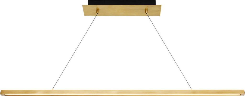 Dessau 48 Linear Suspension Natural Brass 2700K/3000K Selectable 90 CRI LED selectable 2700k-3000k 120v