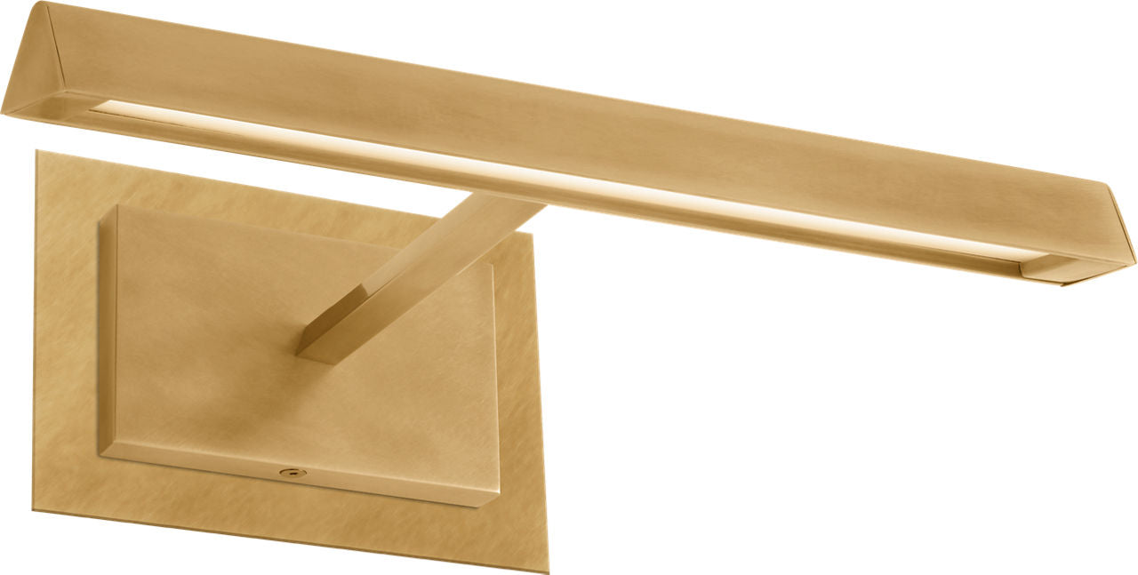 Dessau 12 Picture Light Natural Brass LED 90 CRI 3000K 120V