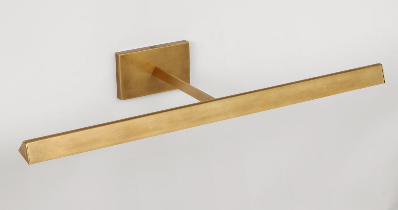 Dessau 24 Picture Light Natural Brass LED 90 CRI 3000K 120V