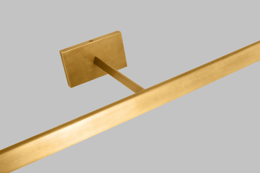 Dessau 36 Picture Light Natural Brass LED 90 CRI 3000K 120V