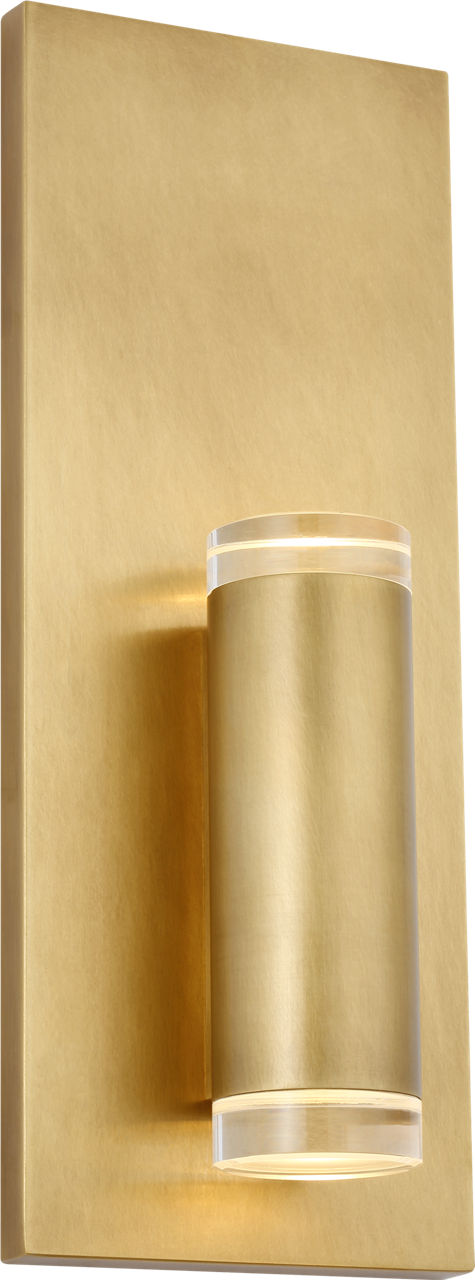 Dobson II 1-Light Wall/Bath 1 Light Natural Brass LED 3000K 90 CRI90 cri 3000k 120v