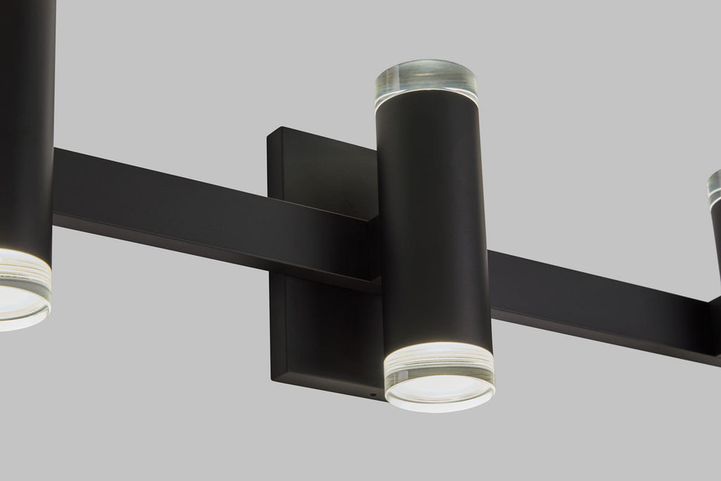 Dobson II 3-Light Bath 3-Lite Shallow Matte Black 3000K 90 CRI LED 3000k 120v