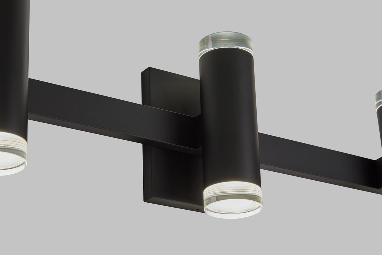 Dobson II 3-Light Bath 3-Lite Shallow Matte Black 3000K 90 CRI LED 3000k 120v
