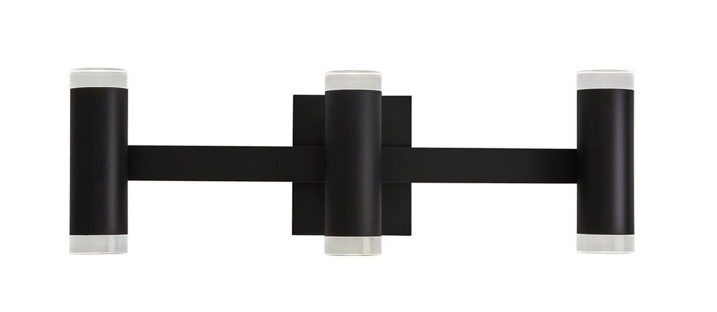 Dobson II 3-Light Bath 3-Lite Shallow Matte Black 3000K 90 CRI LED 3000k 120v
