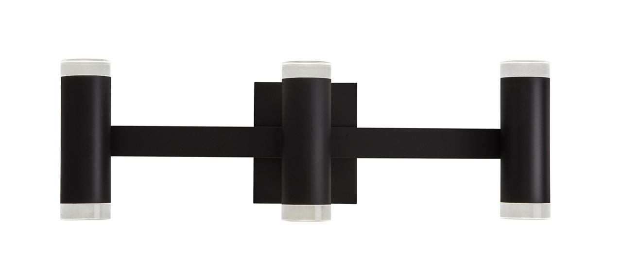 Dobson II 3-Light Bath 3-Lite Shallow Matte Black 3000K 90 CRI LED 3000k 120v