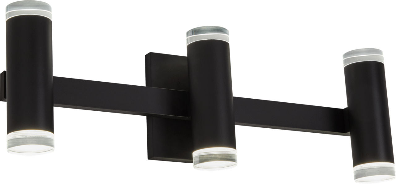Dobson II 3-Light Bath 3-Lite Shallow Matte Black 3000K 90 CRI LED 3000k 120v