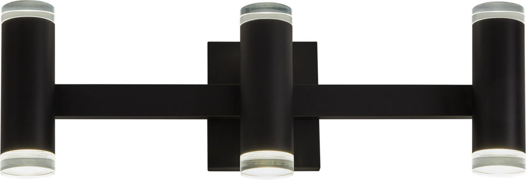 Dobson II 3-Light Bath 3-Lite Shallow Matte Black 3000K 90 CRI LED 3000k 120v