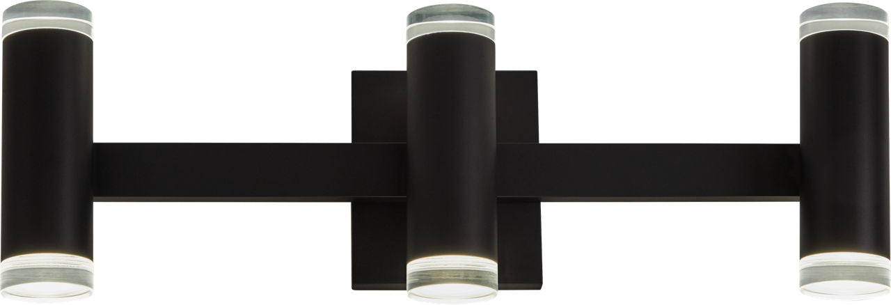 Dobson II 3-Light Bath 3-Lite Shallow Matte Black 3000K 90 CRI LED 3000k 120v