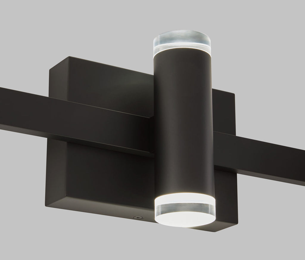Dobson II 3-Light Bath 3-Lite Shallow Matte Black 3000K 90 CRI LED 3000k 120v