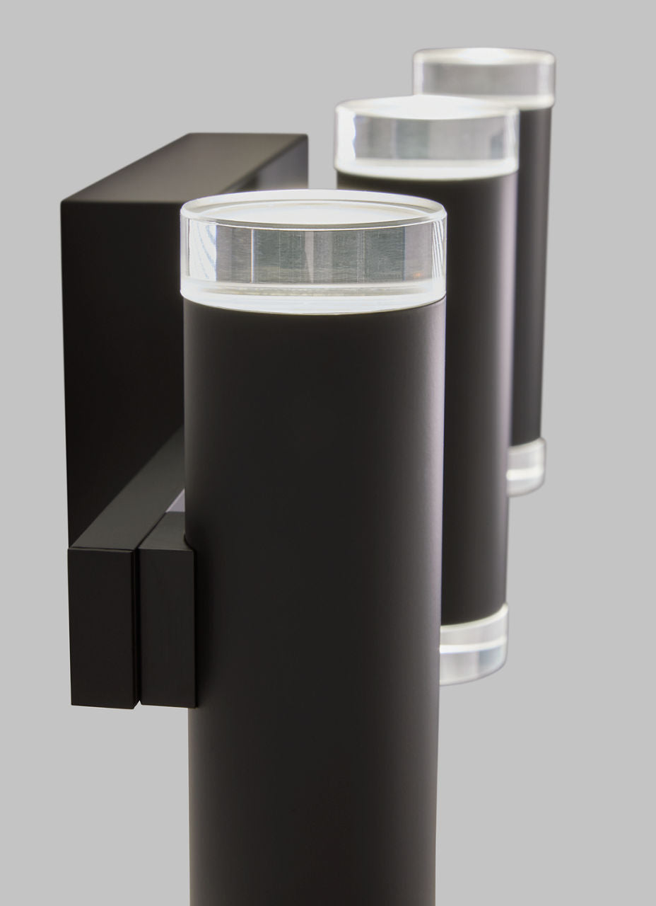 Dobson II 3-Light Bath 3-Lite Shallow Matte Black 3000K 90 CRI LED 3000k 120v