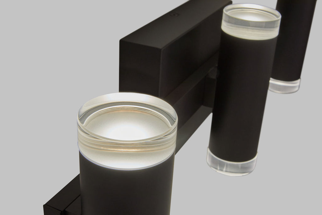 Dobson II 3-Light Bath 3-Lite Shallow Matte Black 3000K 90 CRI LED 3000k 120v
