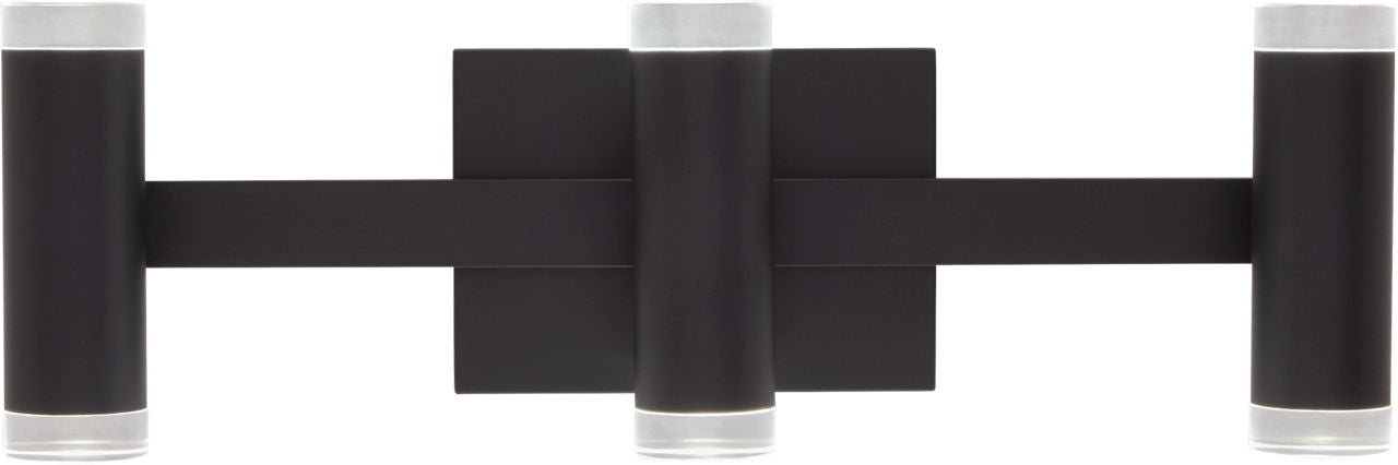 Dobson II 3-Light Bath 3-Lite Shallow Matte Black 3000K 90 CRI LED 3000k 120v