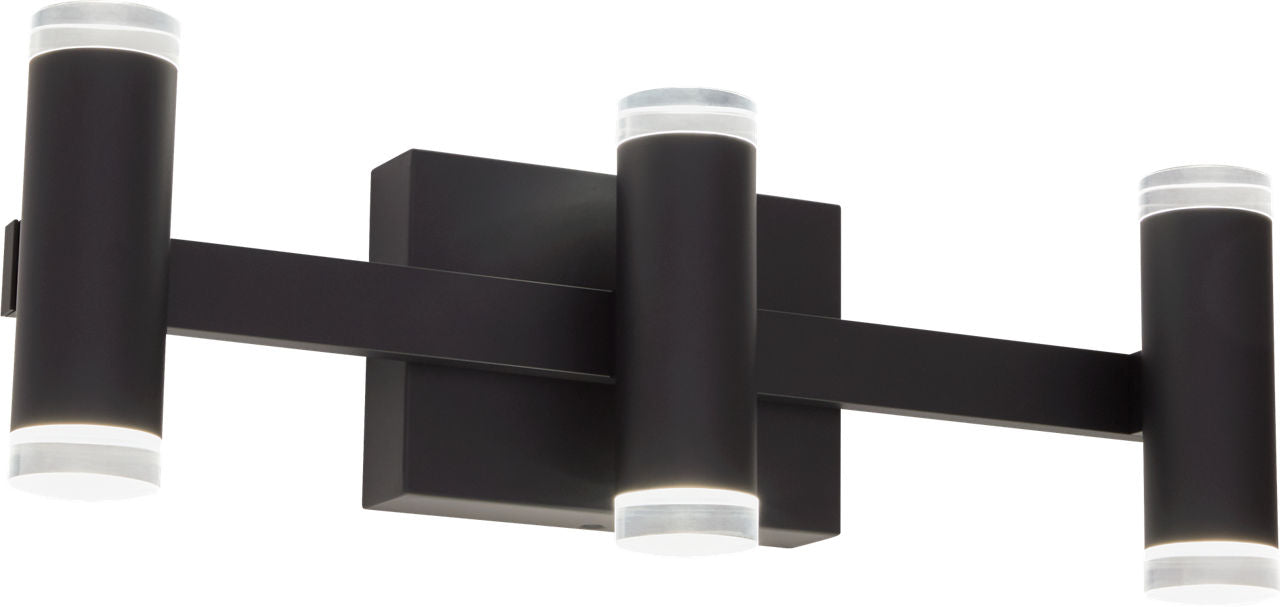 Dobson II 3-Light Bath 3-Lite Shallow Matte Black 3000K 90 CRI LED 3000k 120v